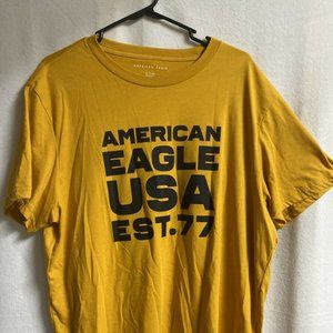 American Eagle Short Sleeve T Shirt Size XL Yellow